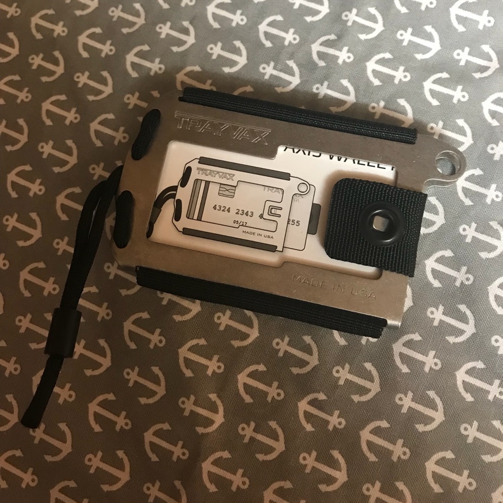Trayvax Axis Wallet. Stainless Steel NWOT